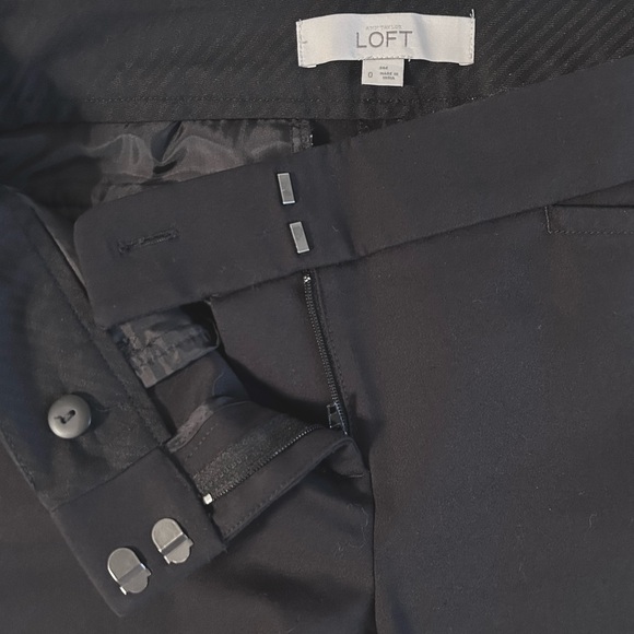 Ann Taylor LOFT Classic ZOE Black Pants Trousers Size 0 Like New - Picture 2 of 11